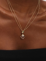 Jon Richard Tone Crystal Clover Pendant - Image 3 de 3