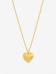 Jon Richard Tone Satin Heart Pendant - Image 1 of 3