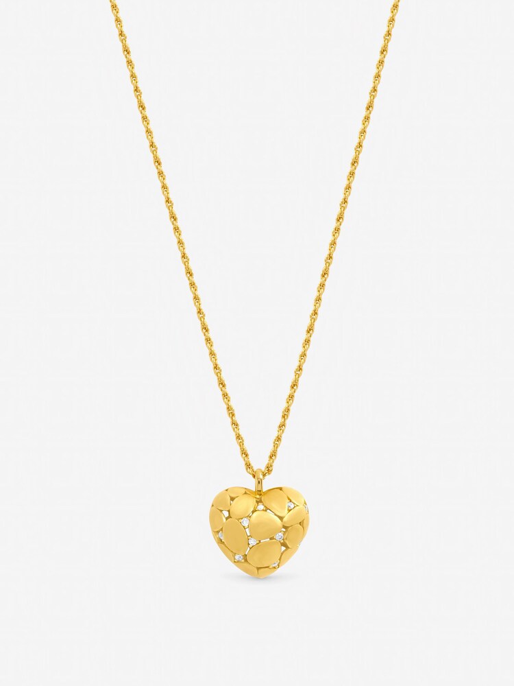 Jon Richard Tone Satin Heart Pendant - Image 1 of 3