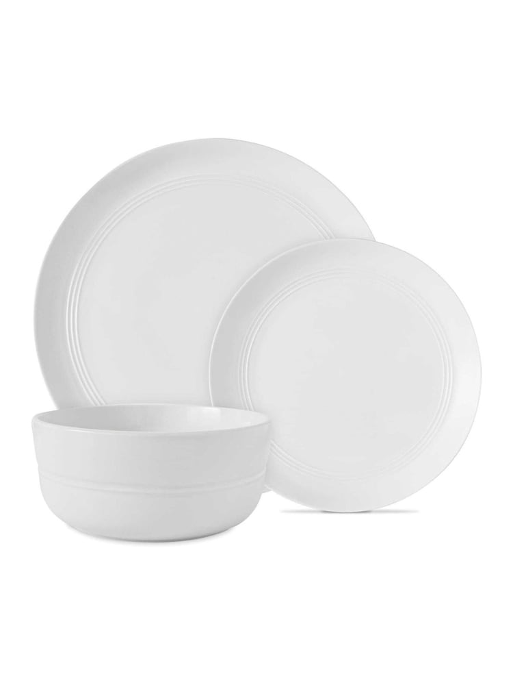 Tower 12 Piece White Dinnerware Set - Image 1 of 10 Tower 12 Piece White Dinnerware Set - Image 1 of 10