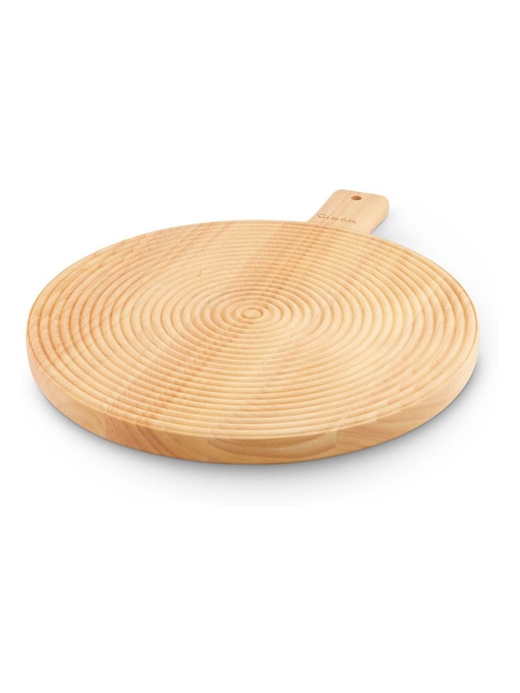 Sur La Table Natural Wood Round Large Paddle Board - Image 1 of 5