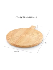 Sur La Table Natural Wood Round Large Paddle Board - Image 2 of 5
