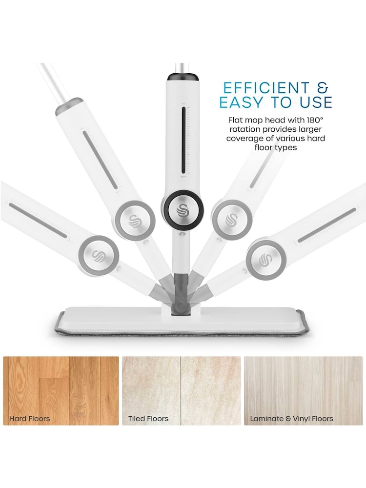 Swan White Elevate 2-in-1 Flat Spray Mop - Image 2 of 5