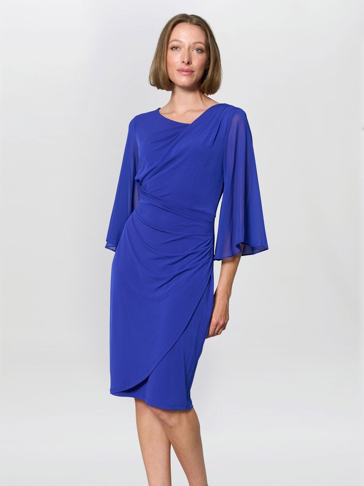 Gina Bacconi Blue Jo Draped Jersey Dress - Image 1 of 5