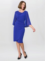Gina Bacconi Blue Jo Draped Jersey Dress - Image 3 of 5