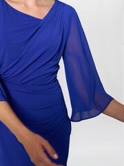 Gina Bacconi Blue Jo Draped Jersey Dress - Image 5 of 5