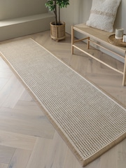 Asiatic Rugs Linen Cream Korra Loop Runner - Image 1 of 6