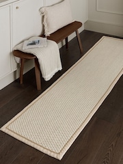 Asiatic Rugs Cream Linen Korra Double Loop Runner - Image 1 of 6