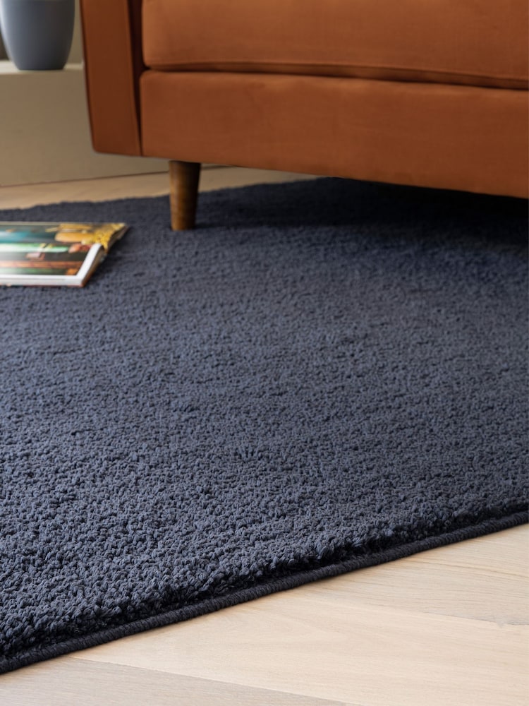 Asiatic Rugs Navy Super Snug Washable Runner - Image 2 of 7