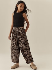 Animal Print Cargo Barrel Jeans (3-16yrs) - Image 1 of 9