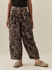 Animal Print Cargo Barrel Jeans (3-16yrs) - Image 3 of 9