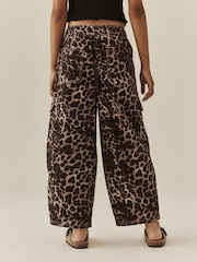 Animal Print Cargo Barrel Jeans (3-16yrs) - Image 4 of 9