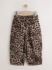 Animal Print Cargo Barrel Jeans (3-16yrs) - Image 6 of 9