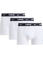 Nike White Essential Micro Trunks 3 Pack - Image 1 of 1