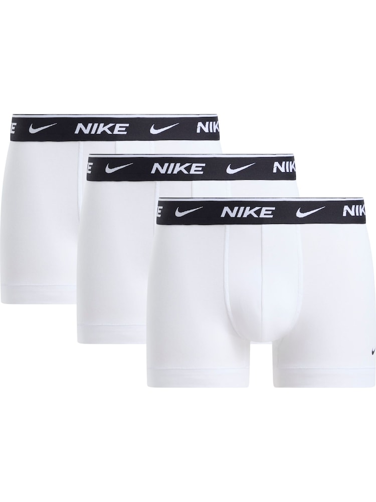 Nike White Essential Micro Trunks 3 Pack - Image 1 of 1