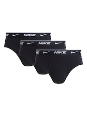 Nike Black Essential Cotton Stretch Briefs 3 Pack - Image 1 of 1