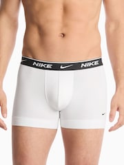 Nike White Essential Cotton Boxer Trunks 5 Pack - Image 4 of 4