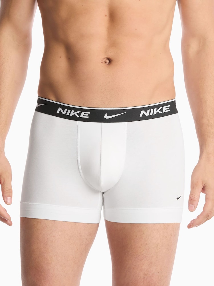 Nike White Essential Cotton Boxer Trunks 5 Pack - Image 4 of 4 Nike White Essential Cotton Boxer Trunks 5 Pack - Image 4 of 4