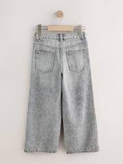 Grey/ Silver Sequin Side Tape Wide Jeans (3-16yrs) - Image 6 of 8