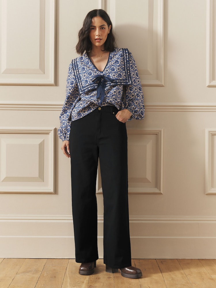 Laura Ashley Black Straight Cut Jeans - Image 1 of 3