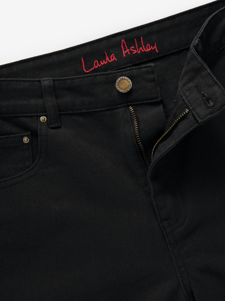 Laura Ashley Black Straight Cut Jeans - Image 2 of 3