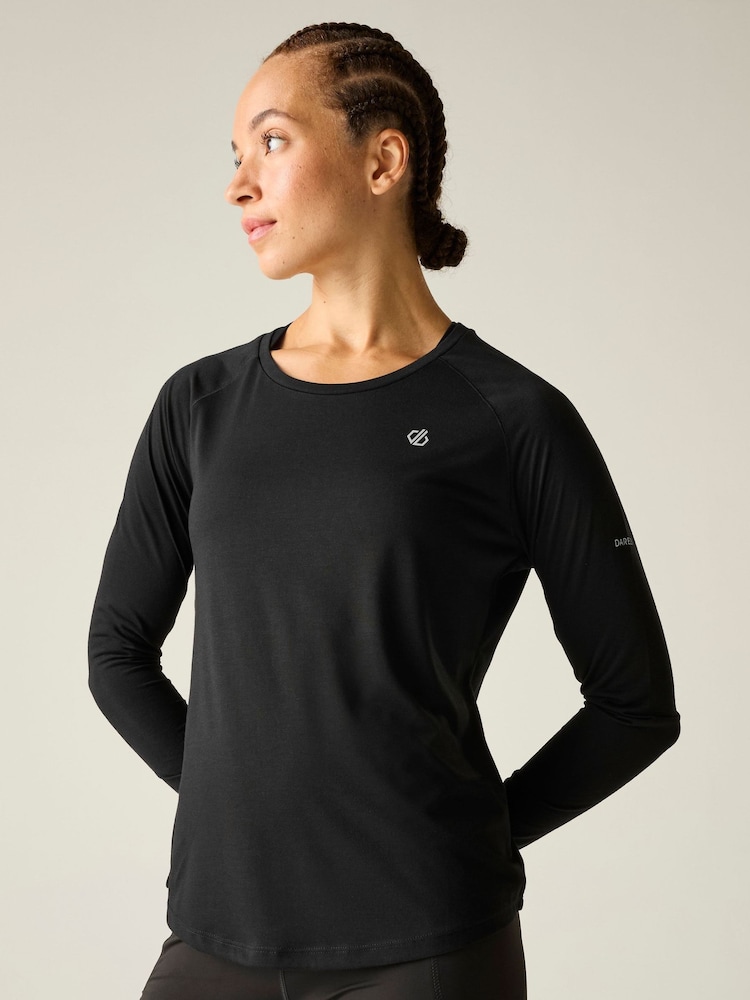 Regatta Black Nimble Long Sleeve T-Shirt - Image 1 of 7 Regatta Black Nimble Long Sleeve T-Shirt - Image 1 of 7