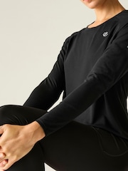 Regatta Black Nimble Long Sleeve T-Shirt - Image 3 of 7