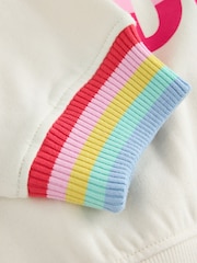 Rainbow Slogan - Little Bird Oversized Sweatshirt - 10şəkildən 8 şəkil