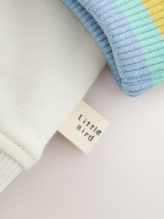 Rainbow Slogan - Little Bird Oversized Sweatshirt - 10şəkildən 9 şəkil