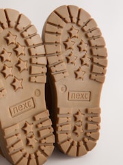 Tan Brown Standard Fit (F) Leather Thermal Thinsulate™ Lined Touch Fastening Work Boots - Image 3 of 5