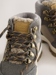 Grey Standard Fit (F) Lace up Walking Boots - Image 6 of 7