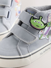 Grey Toy Story Touch Fastening Hi-Top Trainers - Image 3 of 5