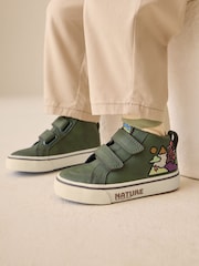 Green Scene Standard Fit (F) Hi-Top Touch Fastening Trainers - Image 1 of 8