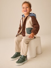 Green Scene Standard Fit (F) Hi-Top Touch Fastening Trainers - Image 2 of 8