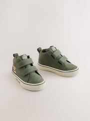 Green Scene Standard Fit (F) Hi-Top Touch Fastening Trainers - Image 4 of 8