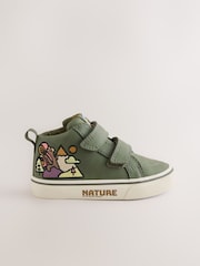 Green Scene Standard Fit (F) Hi-Top Touch Fastening Trainers - Image 5 of 8