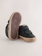 Black Wide Fit (G) Hi-Top Touch Fastening Trainers - Image 3 of 6