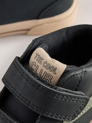 Black Wide Fit (G) Hi-Top Touch Fastening Trainers - Image 6 of 6