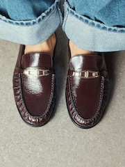 Berry Red Forever Comfort® Leather Trim Detail Loafers - Image 6 of 10