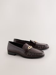 Berry Red Forever Comfort® Leather Trim Detail Loafers - Image 7 of 10