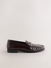 Berry Red Forever Comfort® Leather Trim Detail Loafers - Image 8 of 10