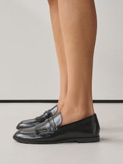 Black Forever Comfort® Fringe Detail Loafers - Image 2 of 3