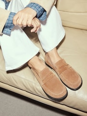 Tan Brown Forever Comfort®  Suede Loafers - Image 4 of 9