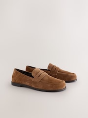 Tan Brown Forever Comfort®  Suede Loafers - Image 7 of 9