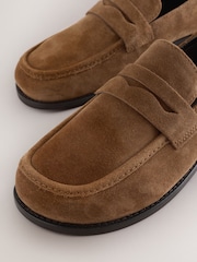 Tan Brown Forever Comfort®  Suede Loafers - Image 8 of 9