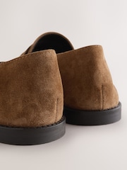 Tan Brown Forever Comfort®  Suede Loafers - Image 9 of 9