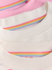 Little Bird by Jools Oliver Rainbow Slogan Boxy T-Shirt - Image 12 of 15