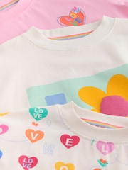 Little Bird by Jools Oliver Rainbow Slogan Boxy T-Shirt - Image 13 of 15
