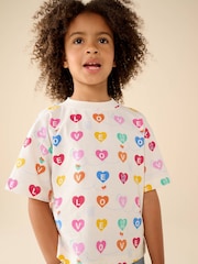 Little Bird by Jools Oliver Rainbow Slogan Boxy T-Shirt - Image 3 of 15