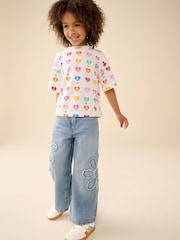 Little Bird by Jools Oliver Rainbow Slogan Boxy T-Shirt - Image 4 of 15